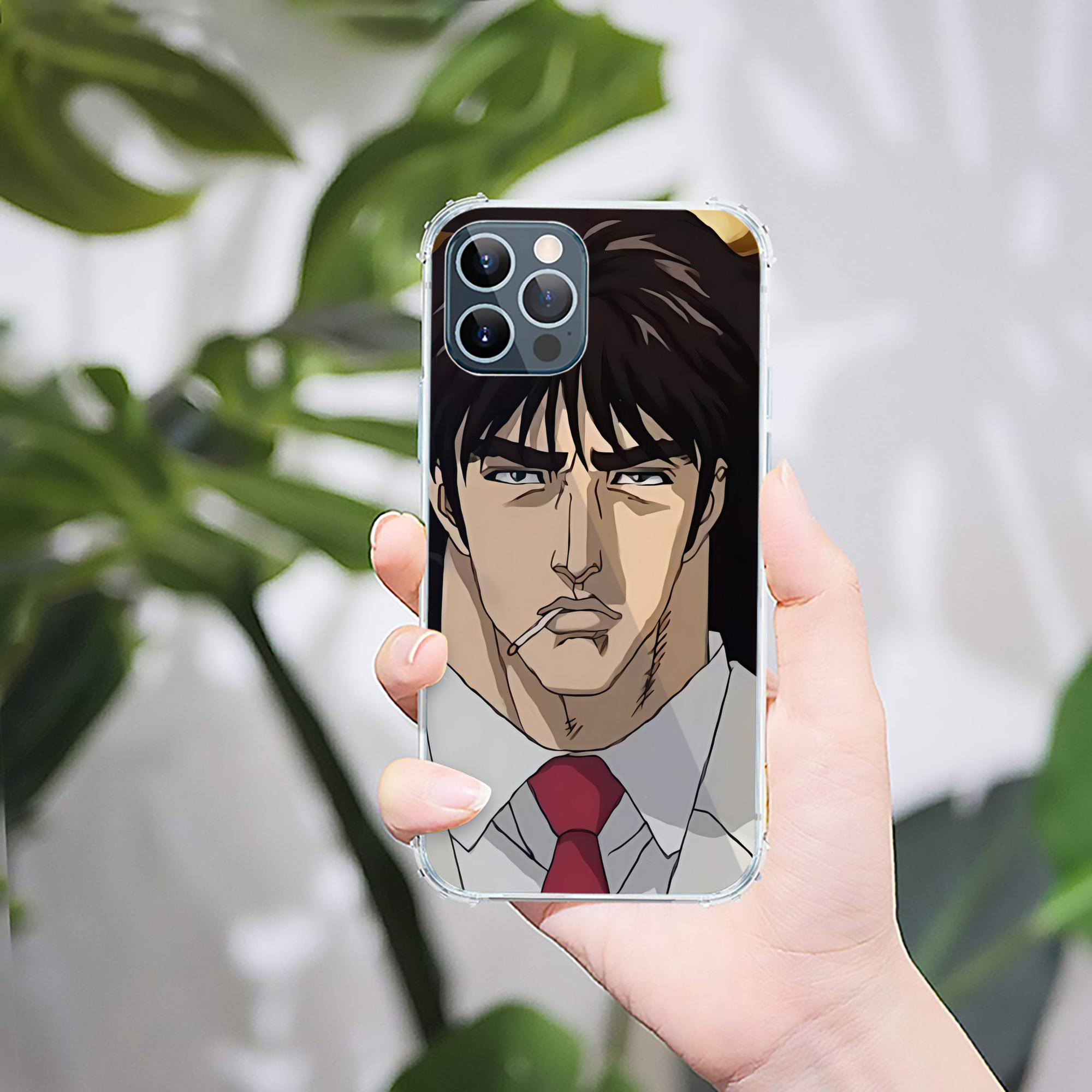 （画像用） 北斗の拳 Fist of the North Star 【iPhone 12シリーズ対応】透明スマホケース（クリアソフトケース）
